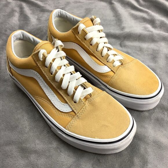Vans Shoes - Vans Off The Wall Old Skool Yellow Low Top Lace Up Sneaker Shoes Women 5.5 Men 4
